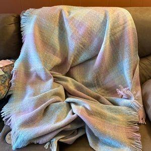 Pendleton Throw. 100% wool.  Made in U.S.A. Dry clean only.